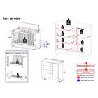 Berço Americano 3 Em 1 Com Cômoda 1 Porta 4 Gavetas Allegra M