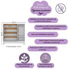 Berço Americano 3 Em 1 Com Cômoda 1 Porta 4 Gavetas Allegra M