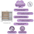 Berço Americano 3 Em 1 Com Cômoda 1 Porta 4 Gavetas Suspiro M