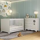 Berço Americano 3 Em 1 Com Cômoda 1 Porta 4 Gavetas Suspiro M