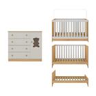 Berço Americano 3 Em 1 Com Cômoda 1 Porta 4 Gavetas Teddy Mul