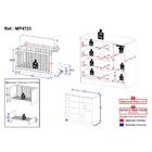 Berço Americano 3 Em 1 Com Cômoda 1 Porta 4 Gavetas Teddy Mul