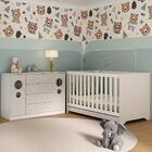 Berço Americano 3 Em 1 Com Cômoda 2 Portas 4 Gavetas Pirulito