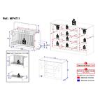 Berço Americano 3 Em 1 Com Cômoda 2 Portas 4 Gavetas Pirulito