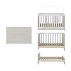 Berço Americano 3 Em 1 Com Cômoda 2 Portas 4 Gavetas Realeza