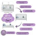 Berço Americano 3 Em 1 Com Cômoda 4 Gavetas Realeza Multimóve