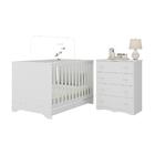 Berço Americano 3 Em 1 Com Cômoda 4 Gavetas Realeza Multimóve