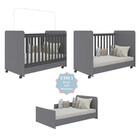 Berço Americano 3 Em 1 Com Rodízios Para Colchão 70x130 Cm Pi