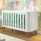 Berço Americano 3 Em 1 Evolutivo Curvo Agatha Branco Fosco Ca