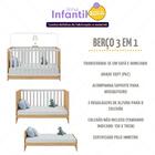 Berço Americano 3 Em 1 P/colchão 130x70cm Multimóveis 0527pa