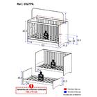 Berço Americano 3 Em 1 P/colchão 130x70cm Multimóveis 0527pa