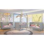 Berço Americano 3 Em 1 Retro Ludmila Cinza Fosco Com Bétula C