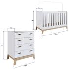 Berço Americano 3 Em 1 Selo Inmetro Cômoda 4 Gavetas Favo De