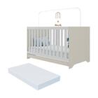 Berço Americano 3x1 Com Colchão Incluso Multimóveis Mp0527pa