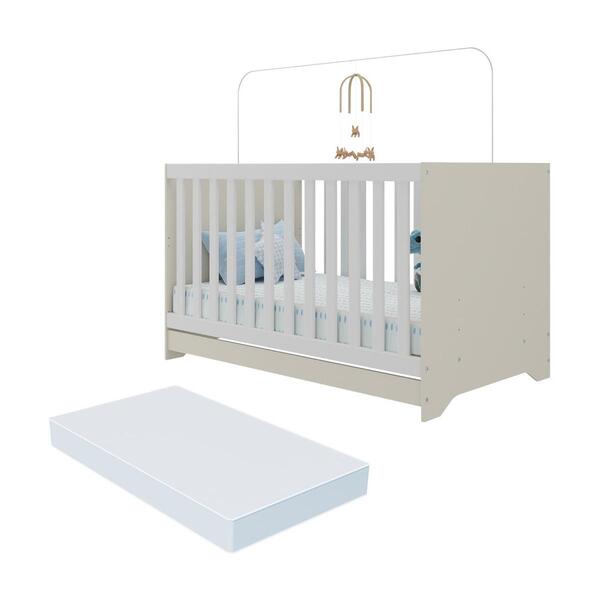 Berço Americano 3x1 Com Colchão Incluso Multimóveis Mp0527pa