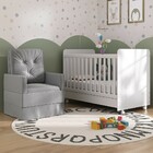 Berço Americano 3x1 Com Colchão Incluso Poltrona De Amamentaç