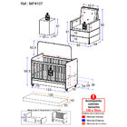 Berço Americano 3x1 Com Colchão, Poltrona Amamentação E Puff