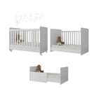 Berço Americano 3x1 Com Poltrona De Amamentação E Puff Pimpol