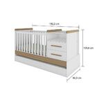 Berço Americano Com 2 Gavetas E Cama Auxiliar 100% Mdf Vini M