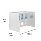 Berço Americano Com Colchão Gabi Branco Carolina Baby