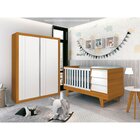 Berço Americano Com Mesa De Cabeceira Prince Branco Fosco/sav