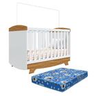 Berço Americano Cris Retrô 3 Em 1 Com Colchão Baby Physical -