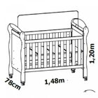 Berço Americano Danny Reller Móveis Branco Fosco Com Mezzo Fo