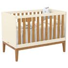 Berço Americano E Cômoda 6 Gavetas Unique Off White Freijó Ec