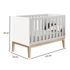 Berço Americano E Cômoda Gaveteiro New Classic Branco Com Pés