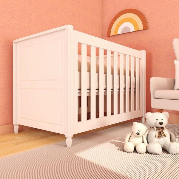 Berço Americano Em Mdf Grade Fixa Tudor