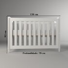 Berço Americano Em Mdf Grade Fixa Tudor