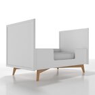 Berço Americano Em Mdf Grade Fixa Zen Branco