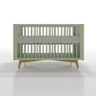 Berço Americano Em Mdf Grade Fixa Zen Verde