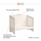 Berço Americano Em Mdf Wall Smile Creme