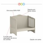 Berço Americano Em Mdf Wall Smile Griss