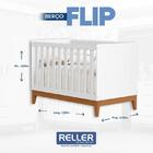 Berço Americano Flip Branco Acetinado Com Colchão - Reller