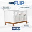 Berço Americano Flip Branco Acetinado Com Colchão - Reller
