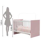 Berço Americano Giovana 0,70m X 1,30m  Banco/rosa J&a Móveis