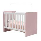 Berço Americano Giovana 0,70m X 1,30m  Banco/rosa J&a Móveis