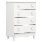 Berço Americano Lara E Cômoda Gaveteiro Mel Flat Branco Brilh