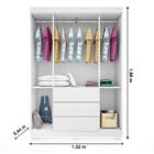 Berço Americano Lila E Guarda Roupa Infantil Ane Branco Brilh