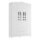 Berço Americano Lila E Guarda Roupa Infantil New Selena 4 Por