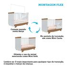 Berço Americano Mini Cama 3 Em 1 100% Mdf Suporte P/mosquitei