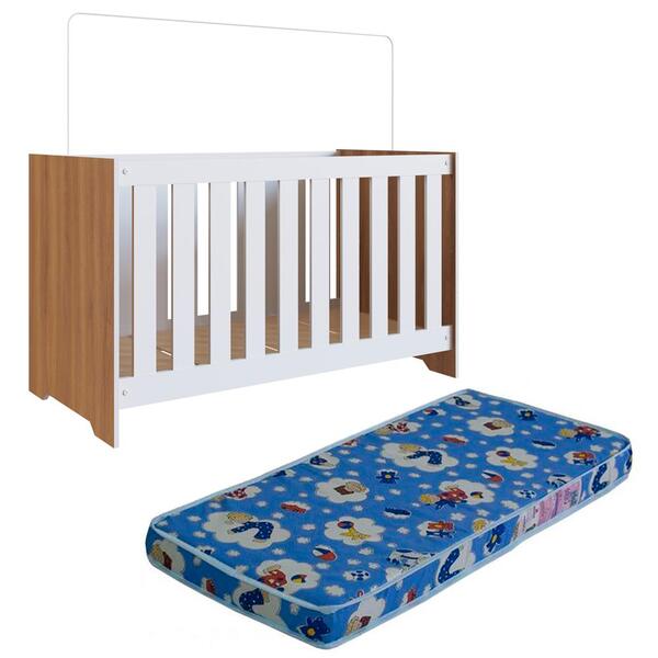 Berço Americano Mini Cama 3x1 E Colchao La014 Comm