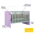 Berço Americano Mini Cama Para Quarto Bebê Giovana J&a Móveis