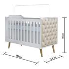 Berço Americano Mini Cama Retrô Com Capitonê Com Colchão Lore