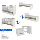Berço Americano Multifuncional Com Cama Auxiliar E 2 Gavetas