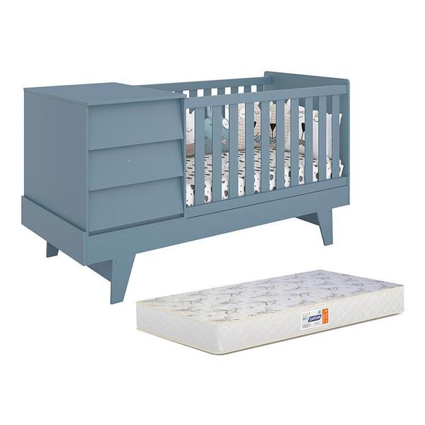 Berço Americano Multifuncional Prince Com Colchão D18 - Relle