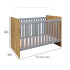 Berço Americano Para Bebê Quarto Infantil 100% Mdf Grade Segu
