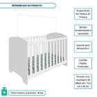 Berço Americano Retrô 100% Mdf Com Regulagem Altura Suporte P